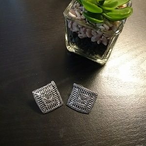 Silver earrings